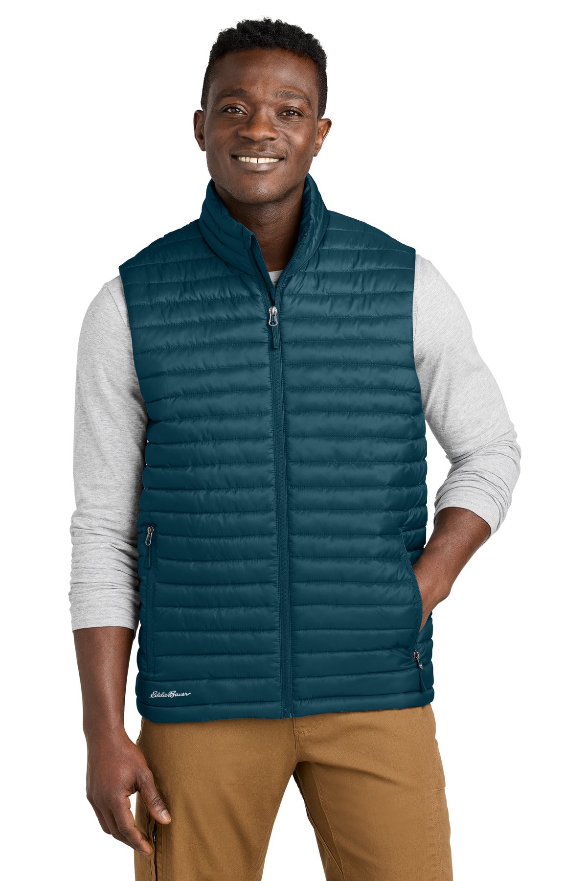 Eddie Bauer Packable Quilted Vest - Adriatic Blue