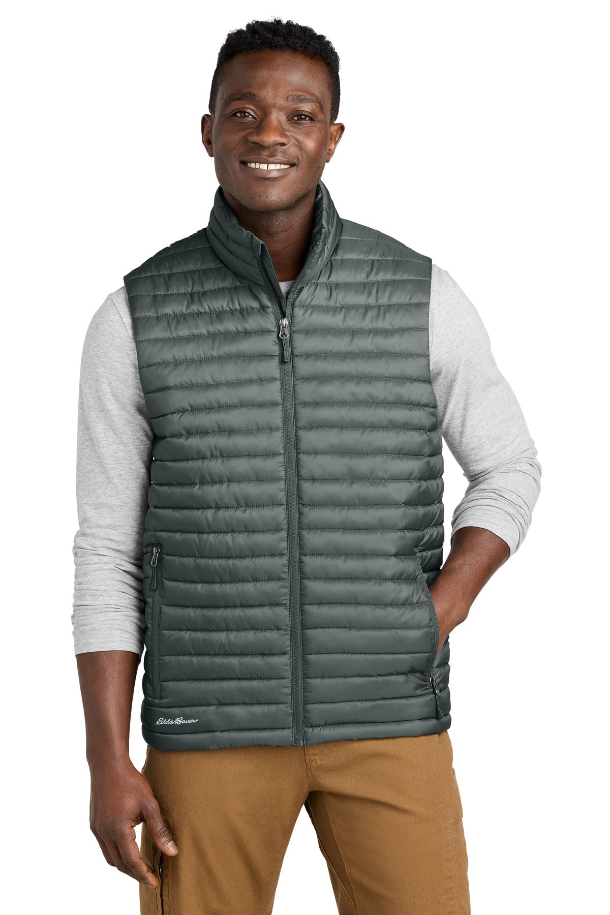 Eddie Bauer Packable Quilted Vest - Metal Grey