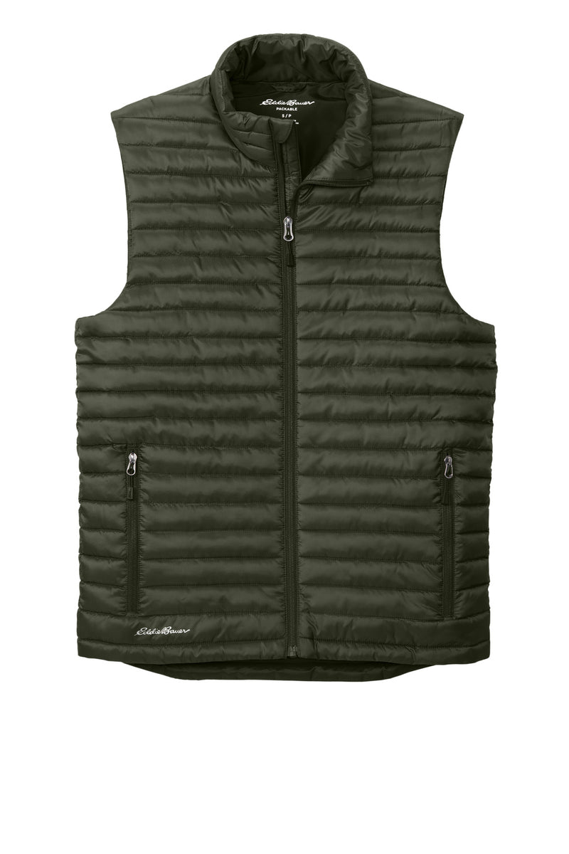 Eddie Bauer Packable Quilted Vest - Olive Green