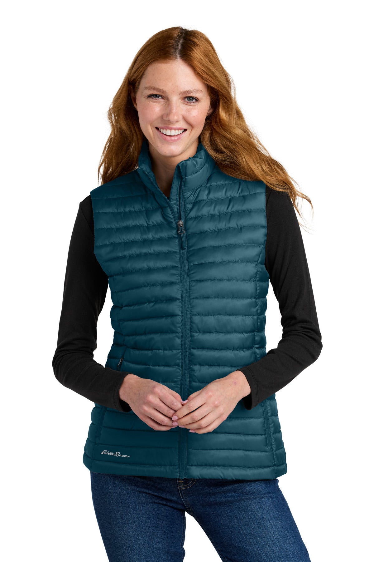 Eddie Bauer Women's Packable Quilted Vest - Adriatic Blue