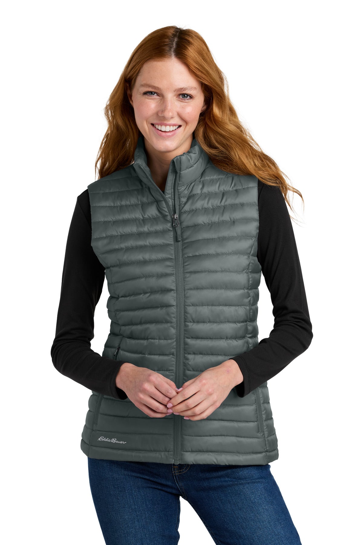 Eddie Bauer Women's Packable Quilted Vest - Metal Grey