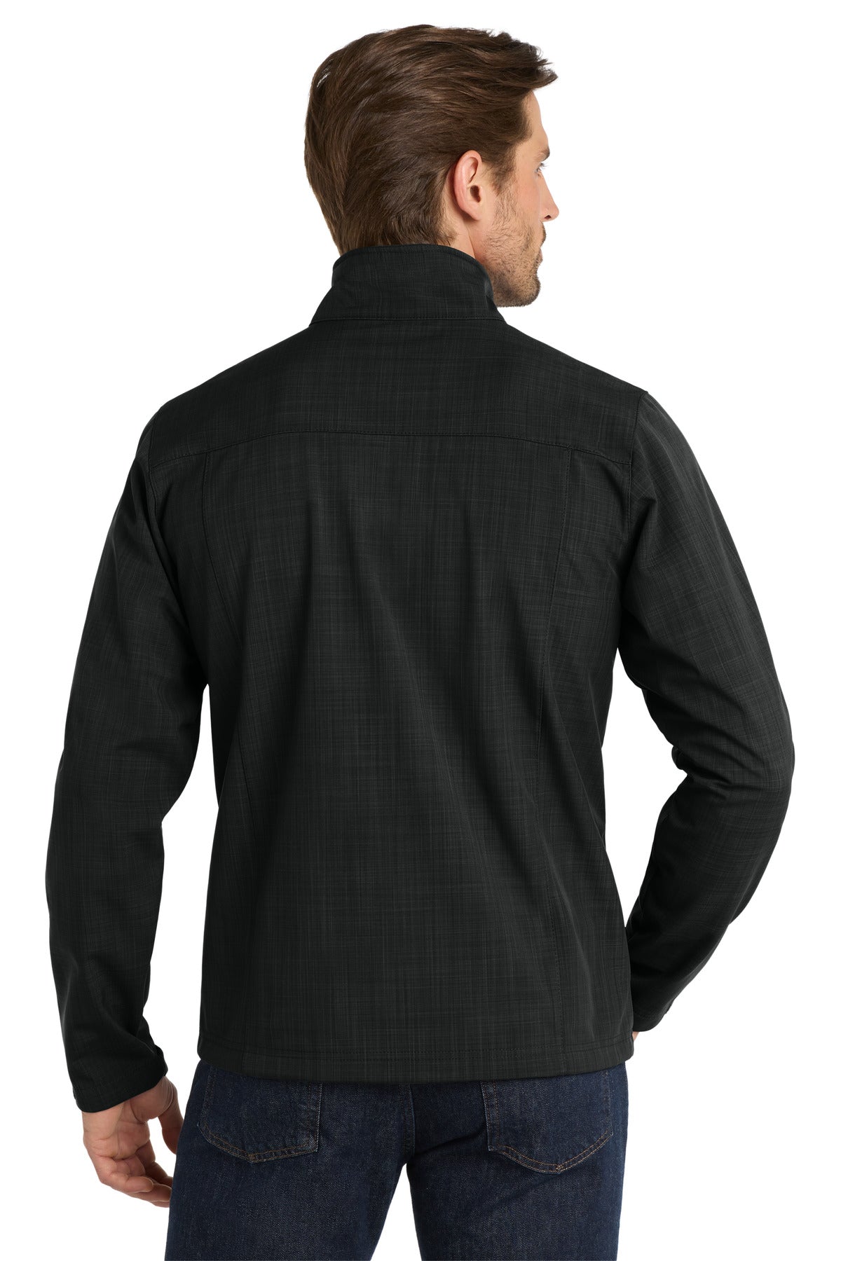 Eddie Bauer Shaded Crosshatch Soft Shell Jacket - Black
