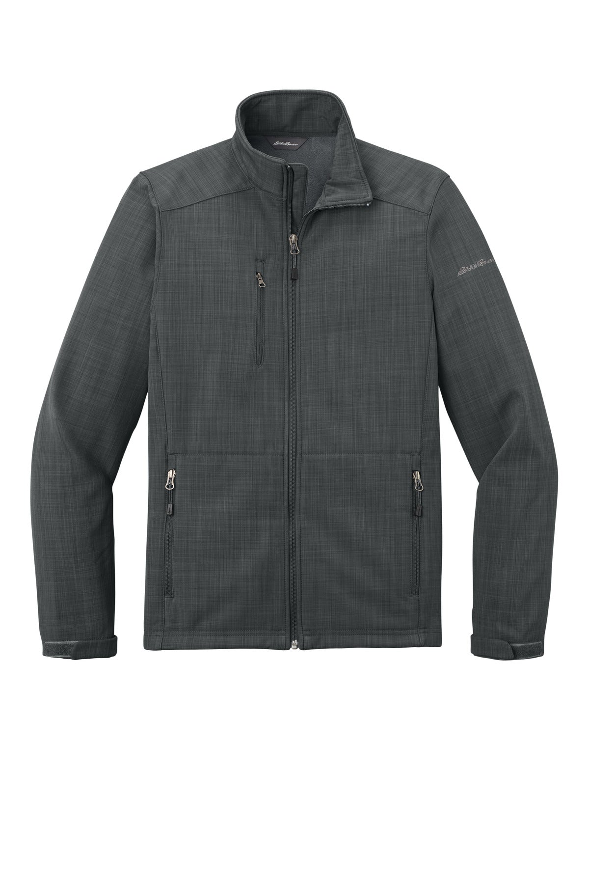 Eddie Bauer Shaded Crosshatch Soft Shell Jacket - Grey