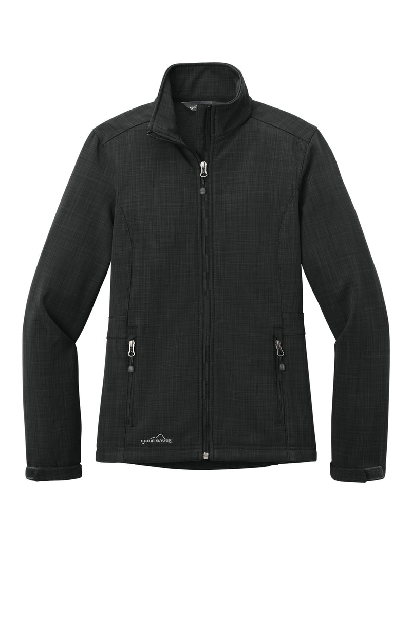 Eddie Bauer Women's Shaded Crosshatch Soft Shell Jacket - Black