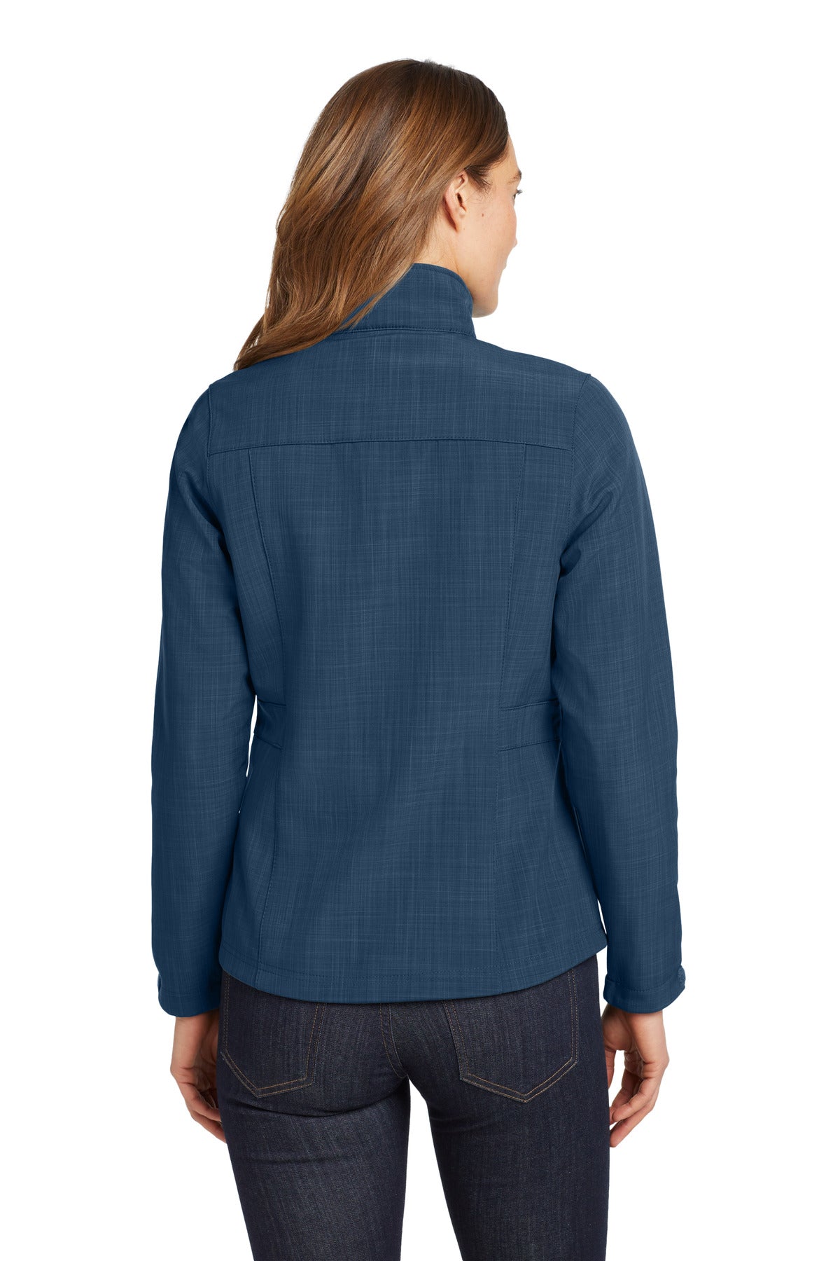 Eddie Bauer Women's Shaded Crosshatch Soft Shell Jacket - Blue