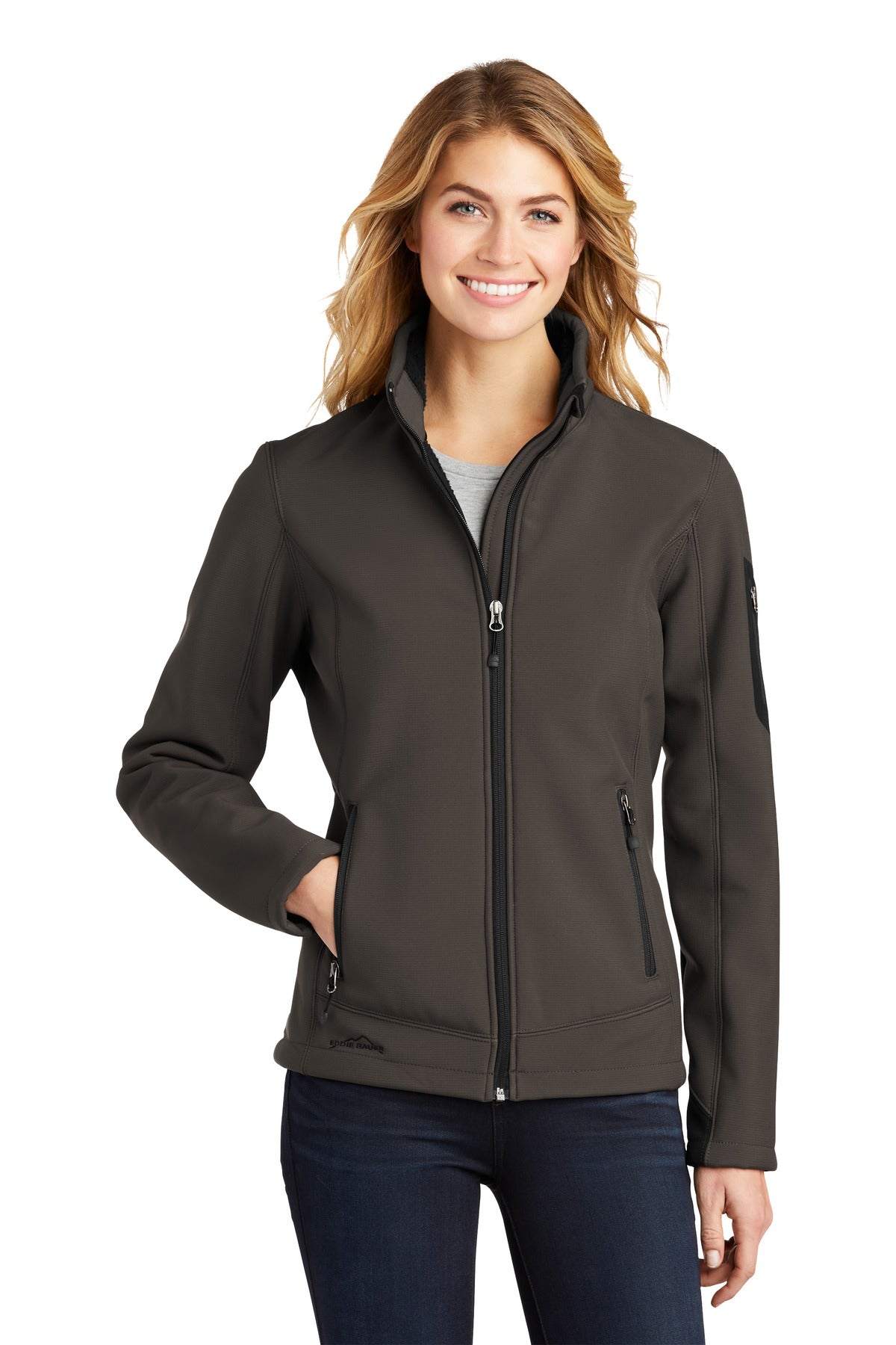 Eddie Bauer Women's Rugged Ripstop Soft Shell Jacket - Canteen Grey