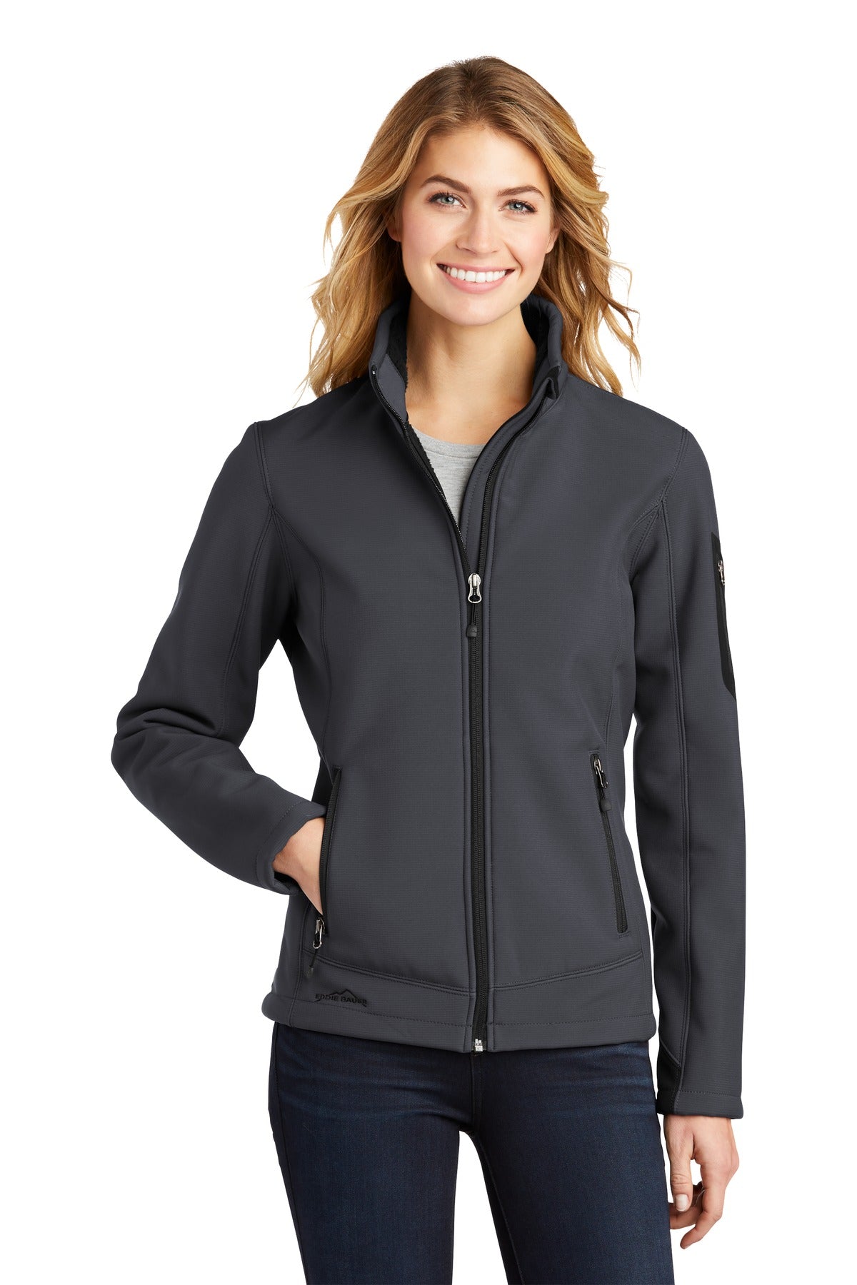 Eddie Bauer Women's Rugged Ripstop Soft Shell Jacket - Grey Steel
