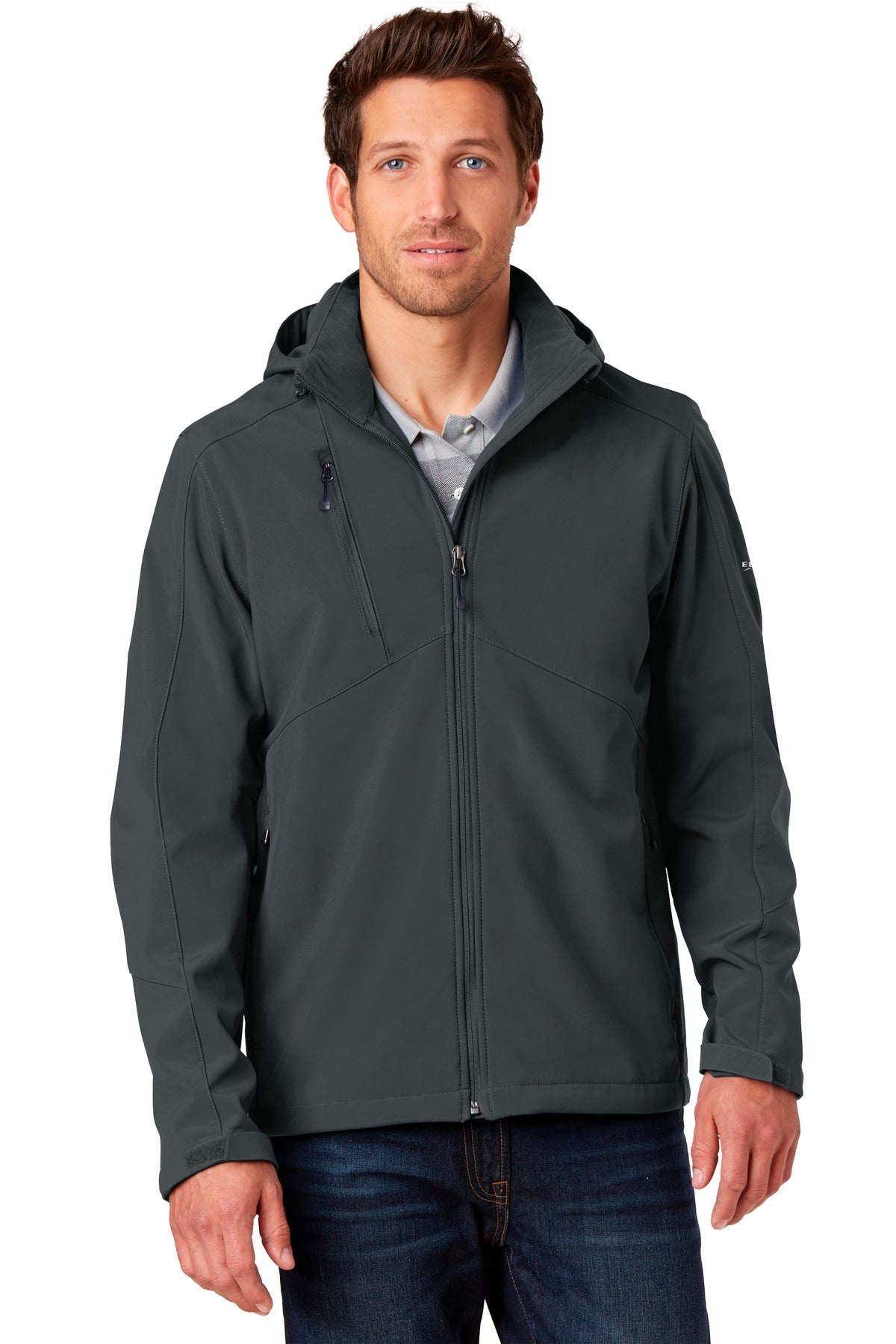 Eddie Bauer Hooded Soft Shell Parka - Grey Steel