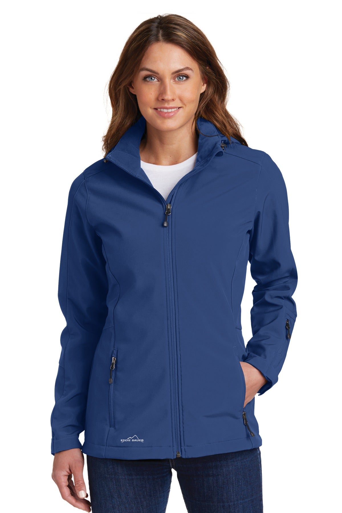 Eddie Bauer Women's Hooded Soft Shell Parka - Admiral Blue