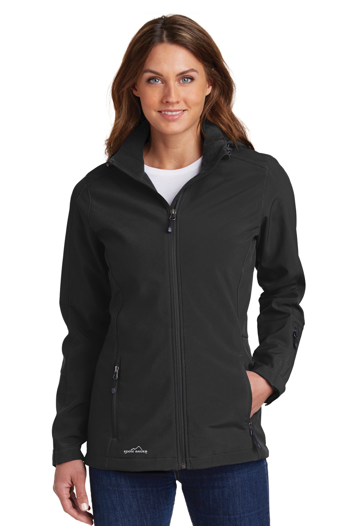 Eddie Bauer Women's Hooded Soft Shell Parka - Black