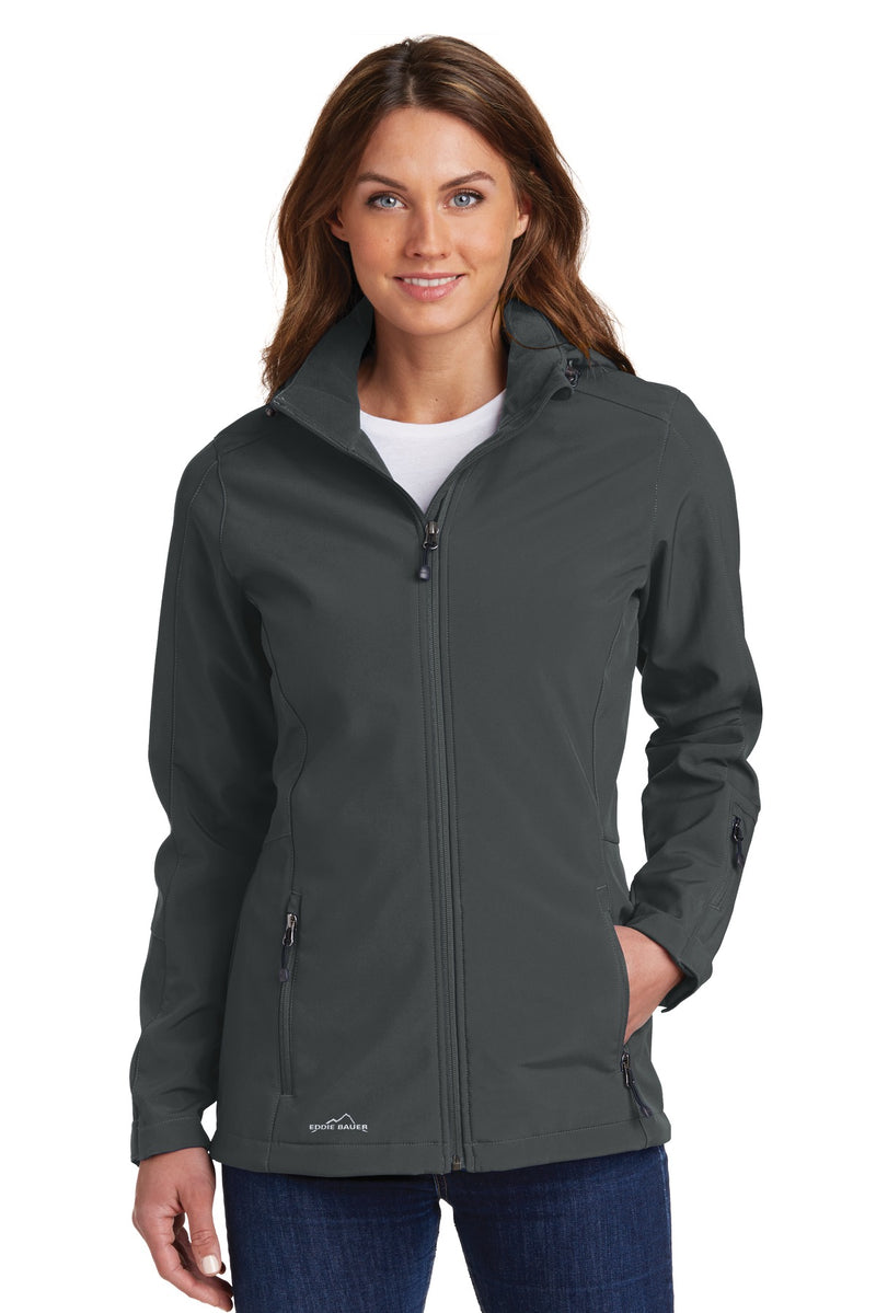 Eddie Bauer Women's Hooded Soft Shell Parka - Grey Steel