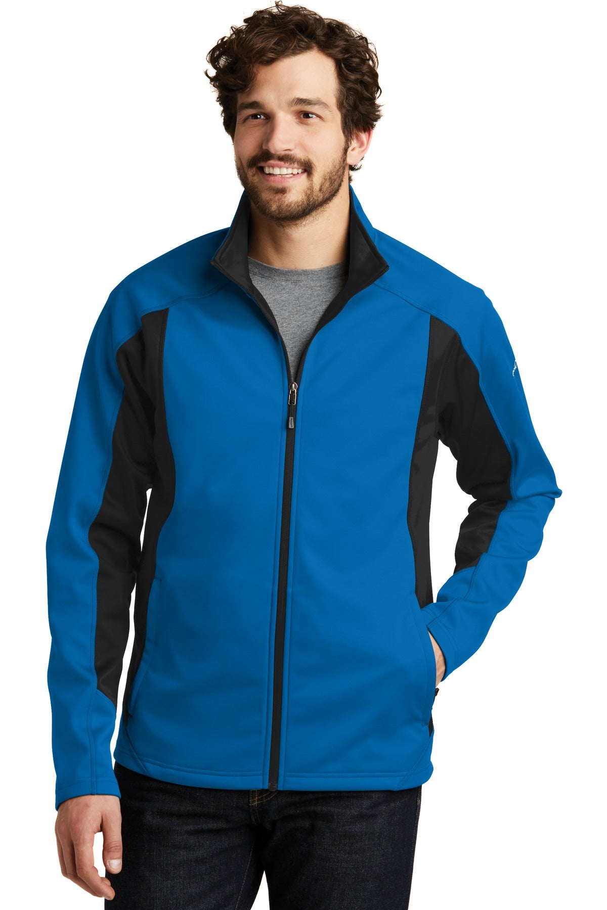 Eddie Bauer Trail Soft Shell Jacket - Expedition Blue/ Black