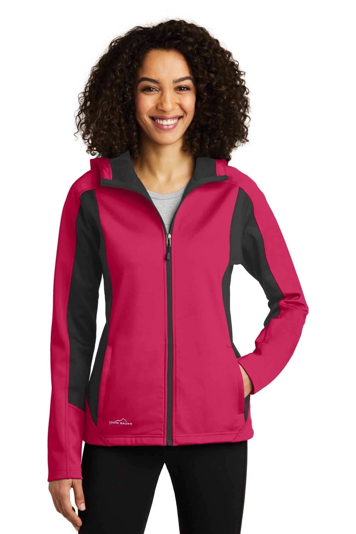 Eddie Bauer Women's Trail Soft Shell Jacket - Pink Lotus/ Grey Steel