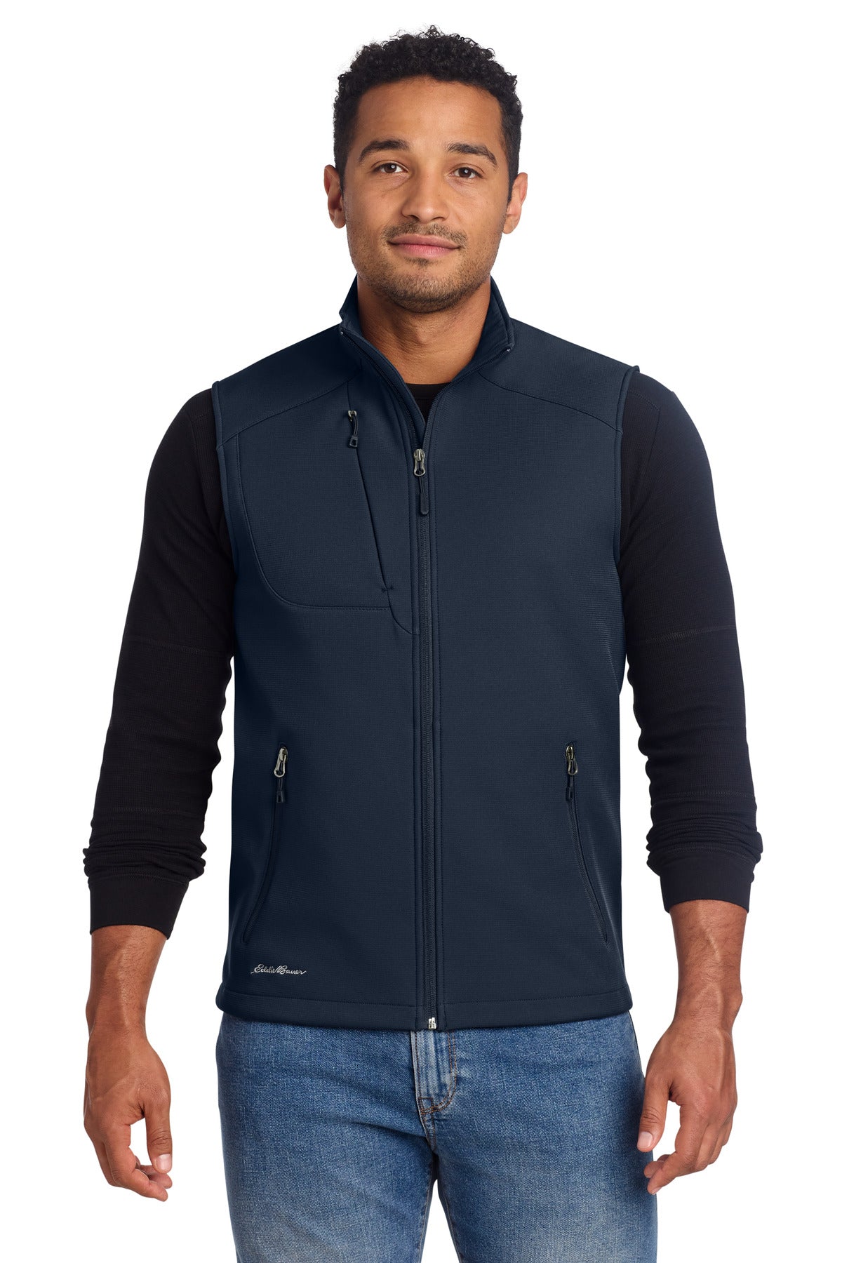 Eddie Bauer Stretch Soft Shell Vest - River Blue Navy