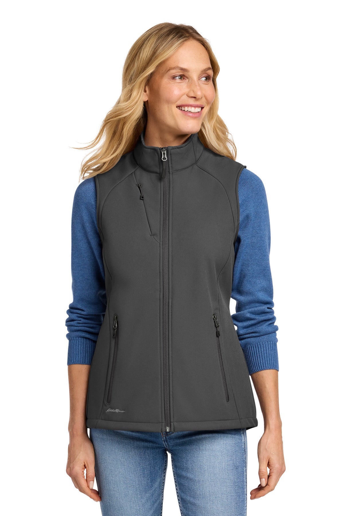 Eddie Bauer Women's Stretch Soft Shell Vest - Iron Gate