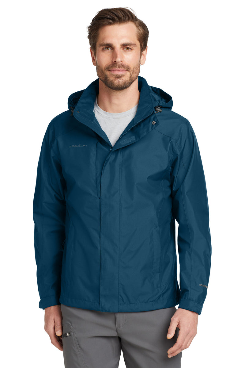 Eddie Bauer Rain Jacket - Deep Sea Blue/ Dark Adriatic