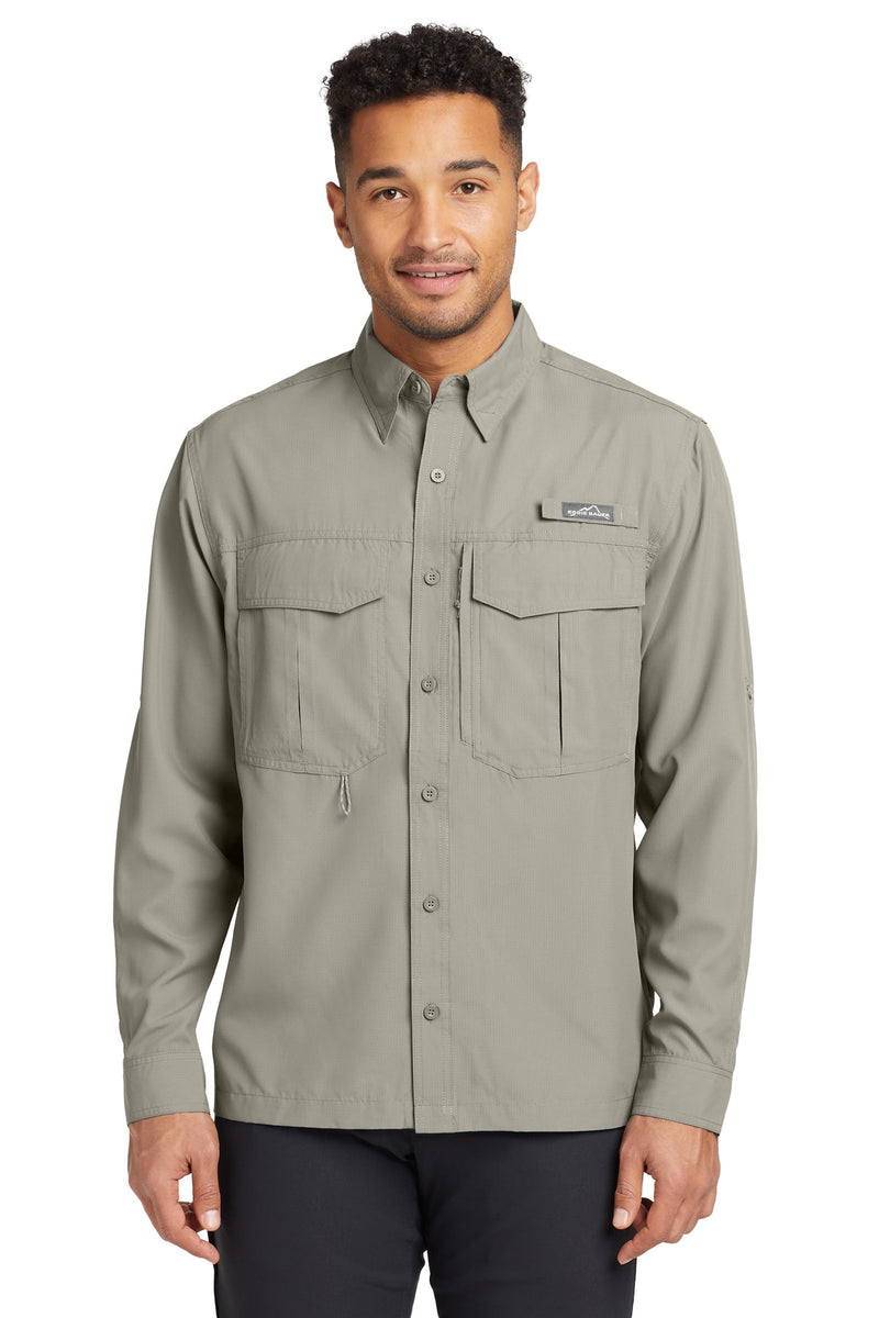 Eddie Bauer - Long Sleeve Performance Fishing Shirt - Driftwood