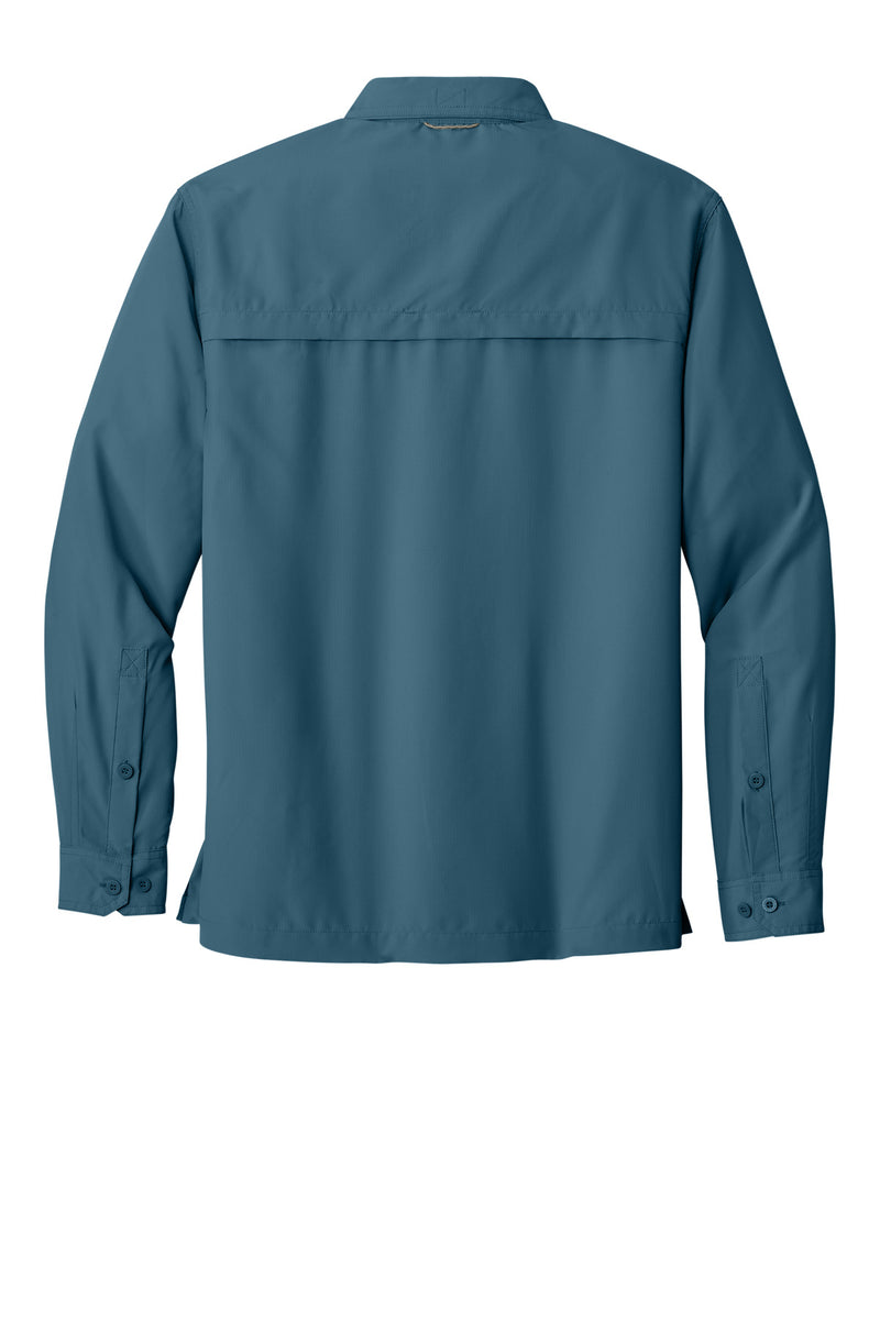 Eddie Bauer - Long Sleeve Performance Fishing Shirt - Gulf Teal