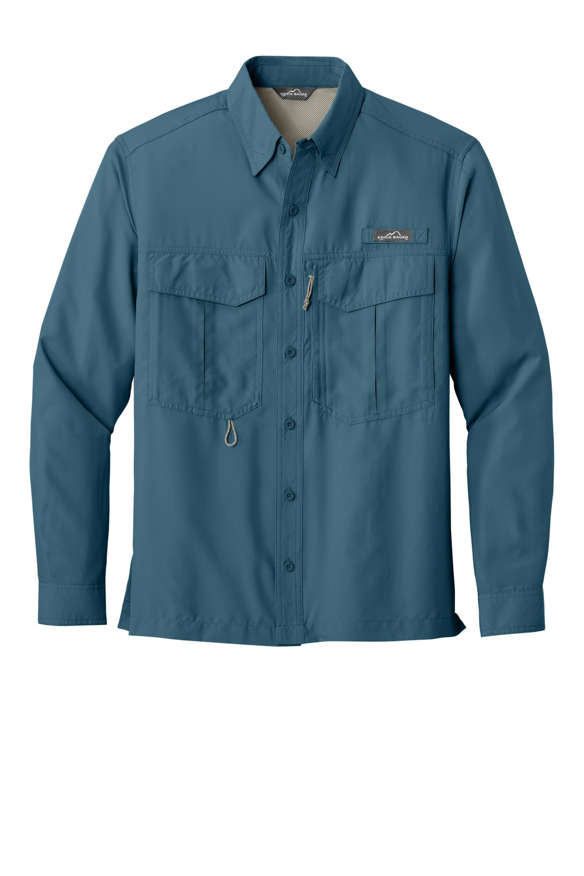 Eddie Bauer - Long Sleeve Performance Fishing Shirt - Gulf Teal