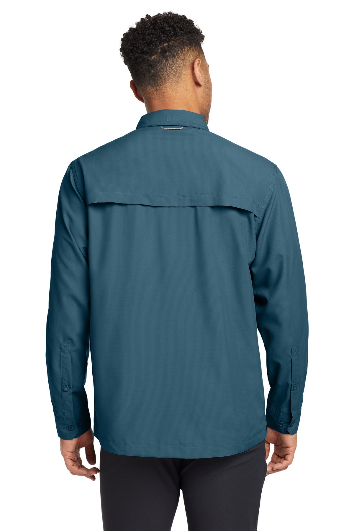 Eddie Bauer - Long Sleeve Performance Fishing Shirt - Gulf Teal