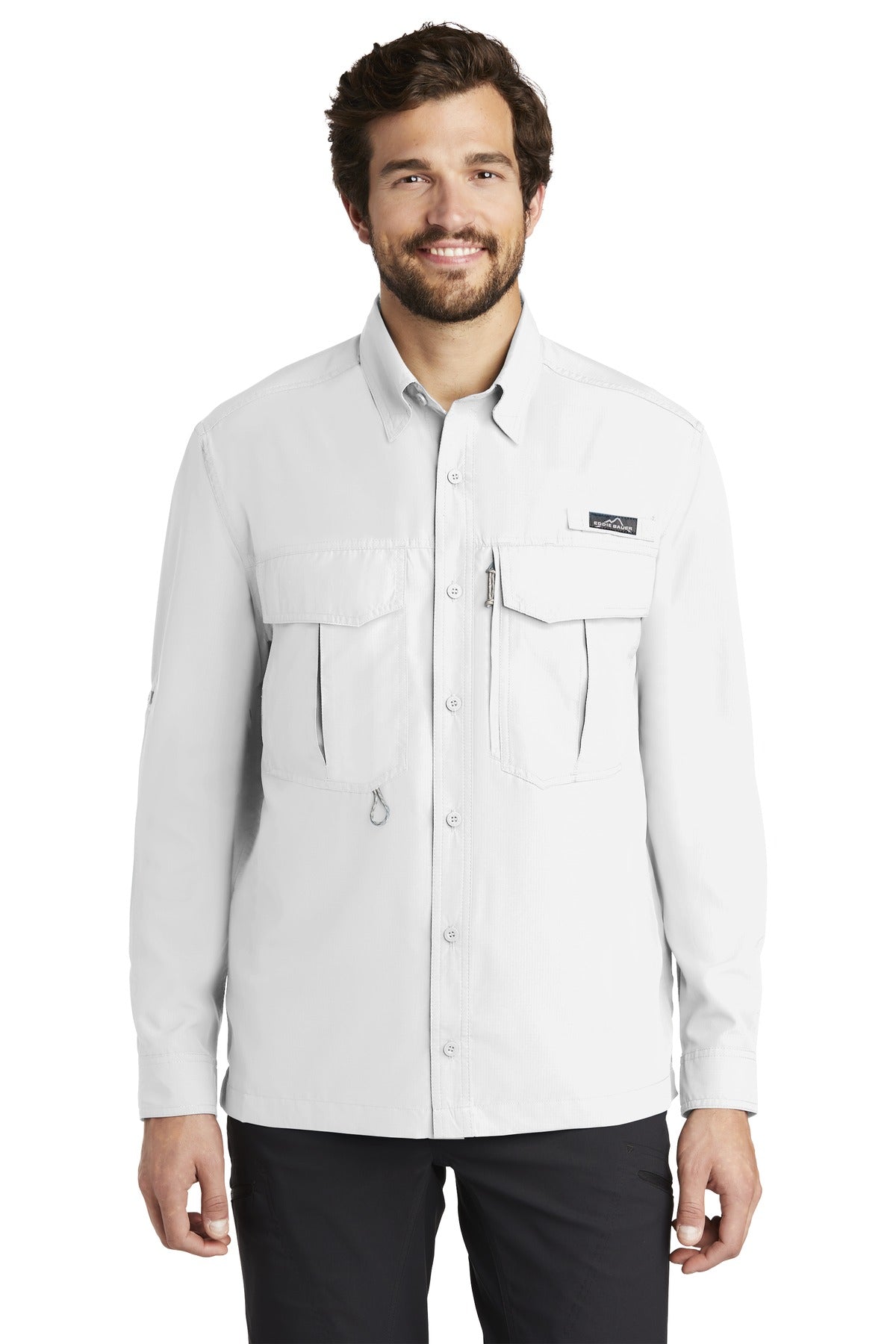 Eddie Bauer - Long Sleeve Performance Fishing Shirt - White