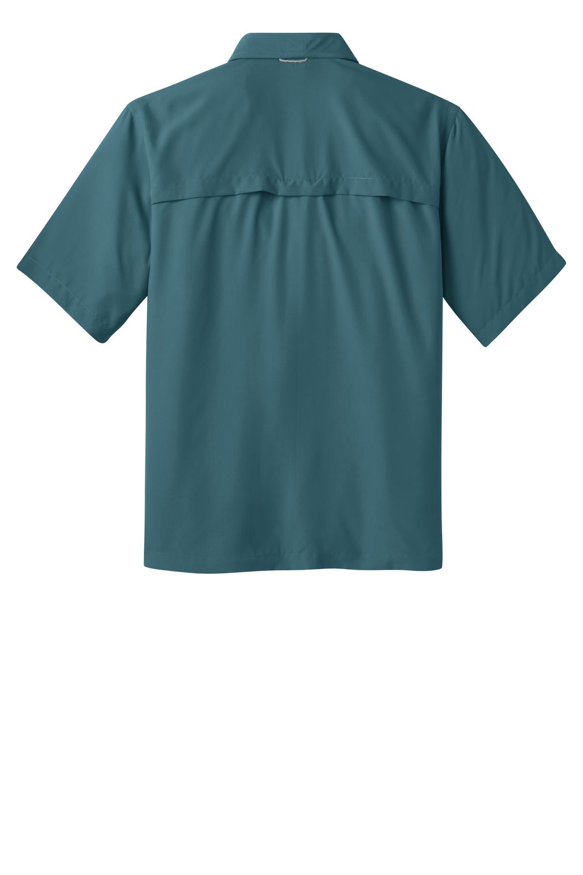 Eddie Bauer Short Sleeve Performance Fishing Shirt - Gulf Teal