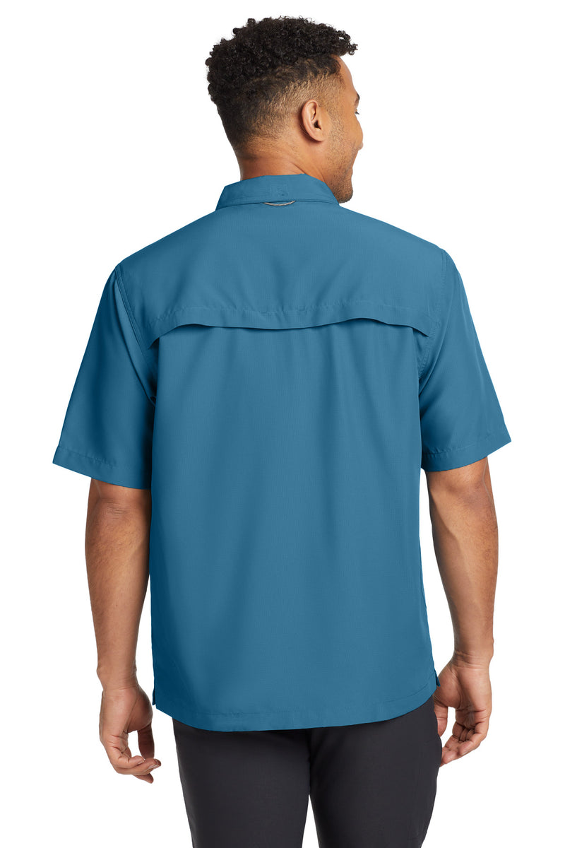 Eddie Bauer Short Sleeve Performance Fishing Shirt - Gulf Teal