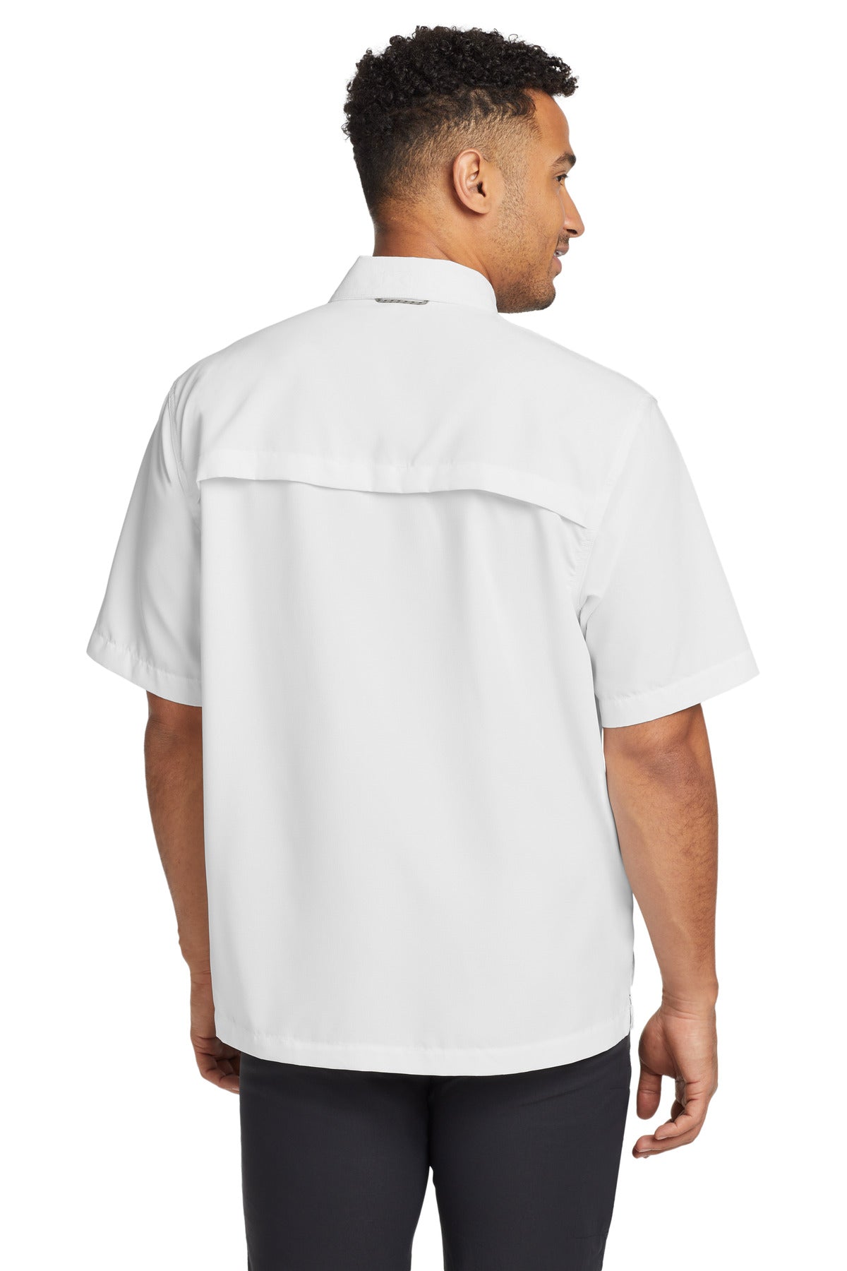 Eddie Bauer Short Sleeve Performance Fishing Shirt - White