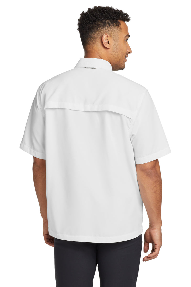 Eddie Bauer Short Sleeve Performance Fishing Shirt - White