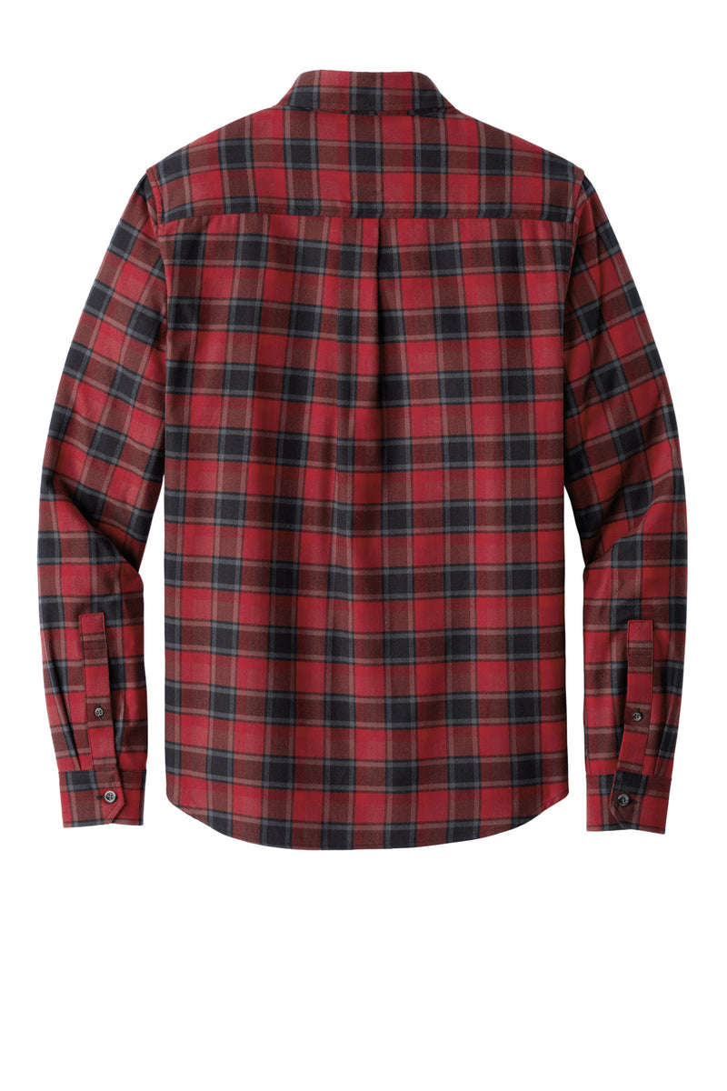Eddie Bauer Long Sleeve Favorite Flannel Plaid Shirt - Red Highland Plaid