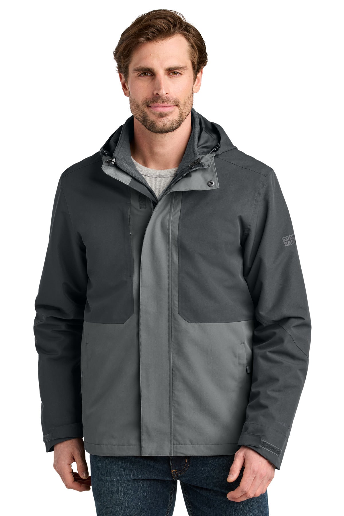 Eddie Bauer WeatherEdge Ridge 3-in-1 Jacket - Grey Steel/ Metal Grey