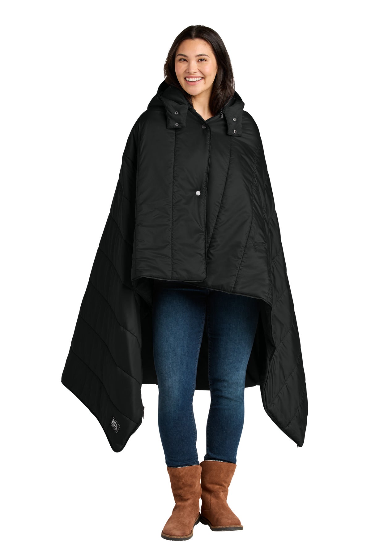 Eddie Bauer Puffy Camp Poncho - Black