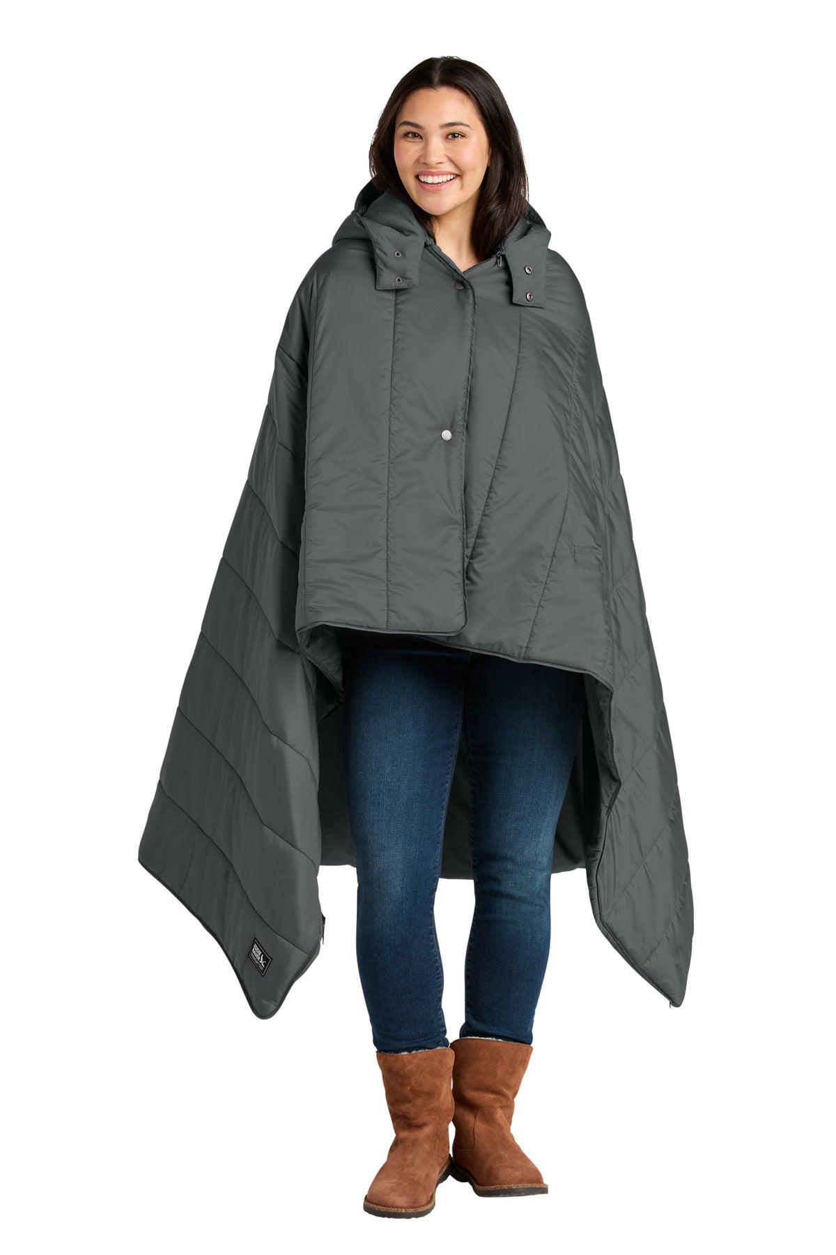 Eddie Bauer Puffy Camp Poncho - Metal Grey