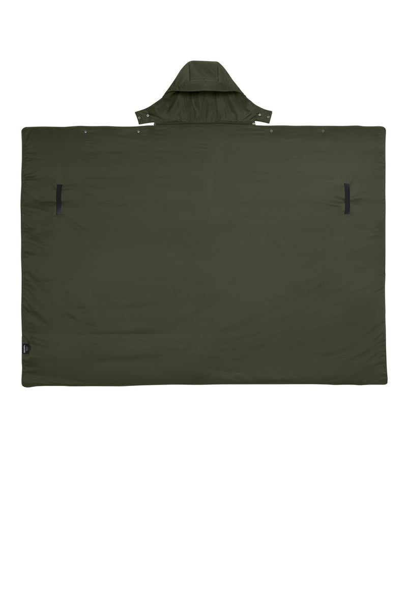 Eddie Bauer Puffy Camp Poncho - Olive Green