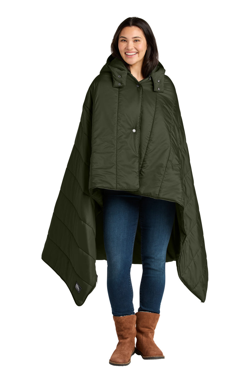 Eddie Bauer Puffy Camp Poncho - Olive Green
