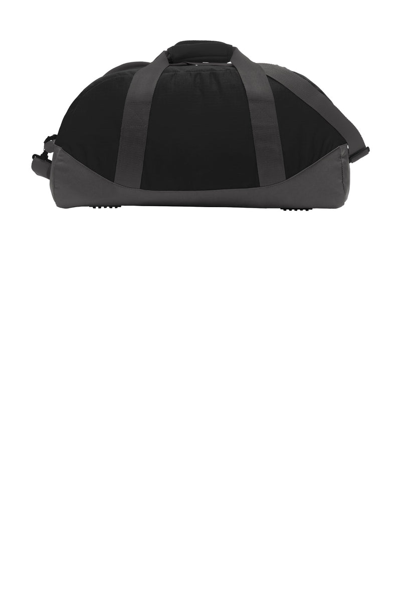 Eddie Bauer Medium Ripstop Duffel - Black/ Grey Steel