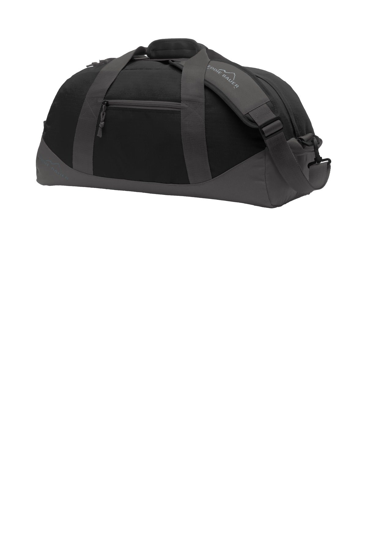 Eddie Bauer Medium Ripstop Duffel - Black/ Grey Steel