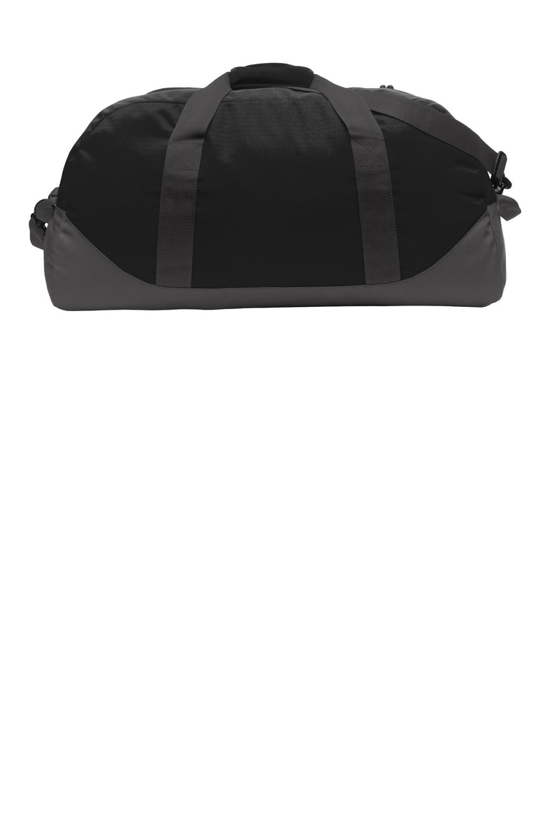 Eddie Bauer Large Ripstop Duffel - Black/ Grey Steel