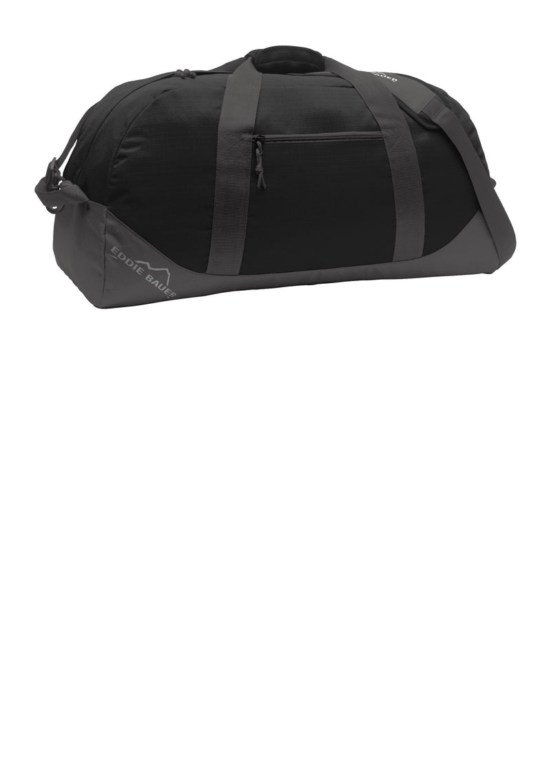 Eddie Bauer Large Ripstop Duffel - Black/ Grey Steel
