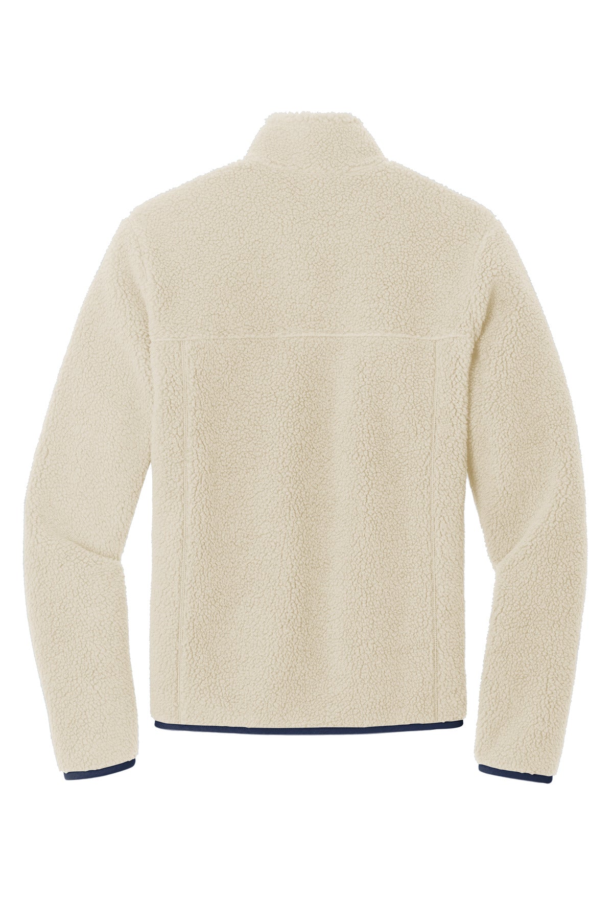 Port Authority Camp Fleece Snap Pullover - Oat/ Dress Blue Navy