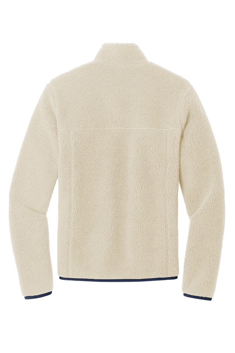 Port Authority Camp Fleece Snap Pullover - Oat/ Dress Blue Navy