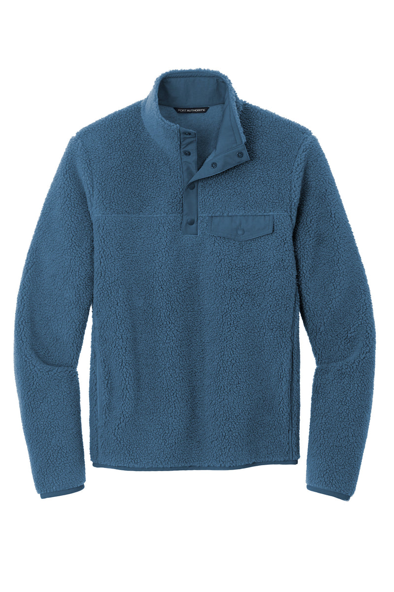 Port Authority Camp Fleece Snap Pullover - Regatta Blue