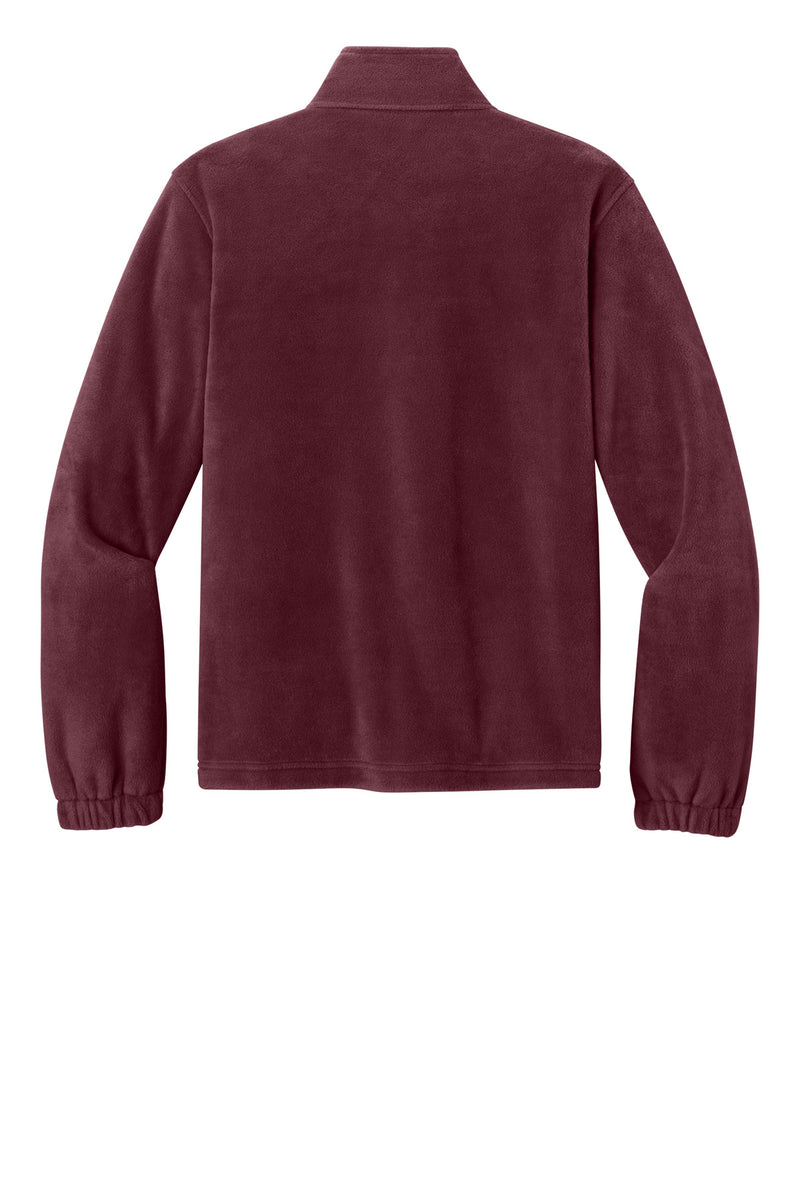 Port Authority Plush Fleece Full-Zip Jacket - Club Burgundy