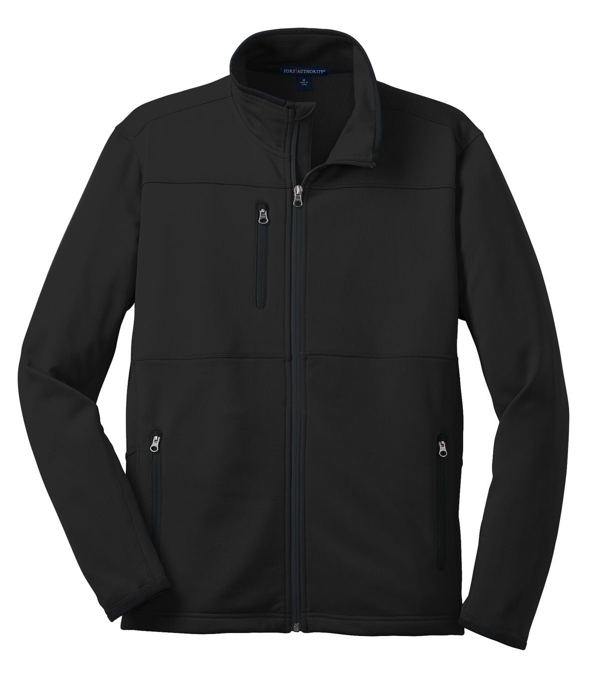 Port Authority Pique Fleece Jacket - Black