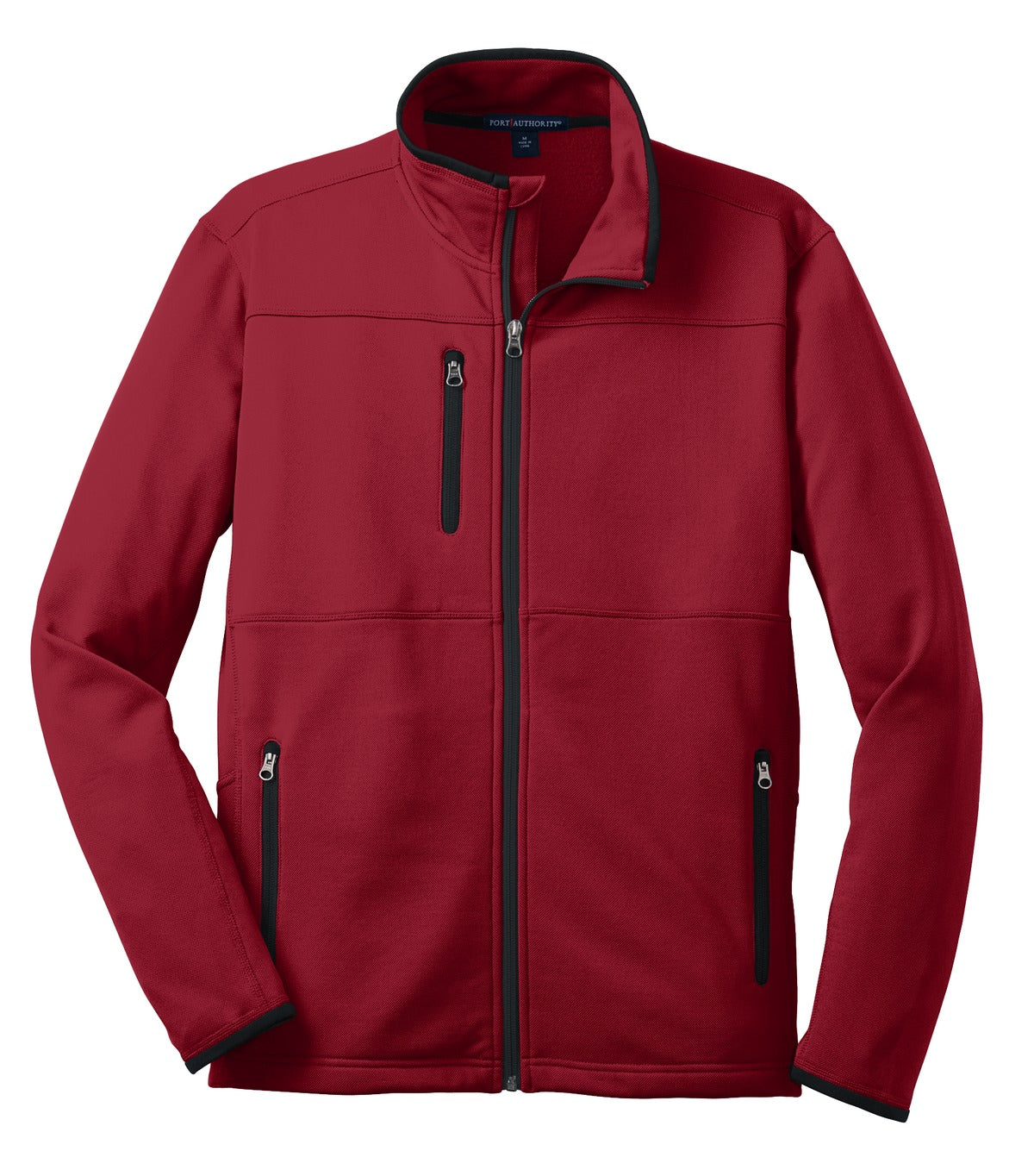 Port Authority Pique Fleece Jacket - Garnet Red