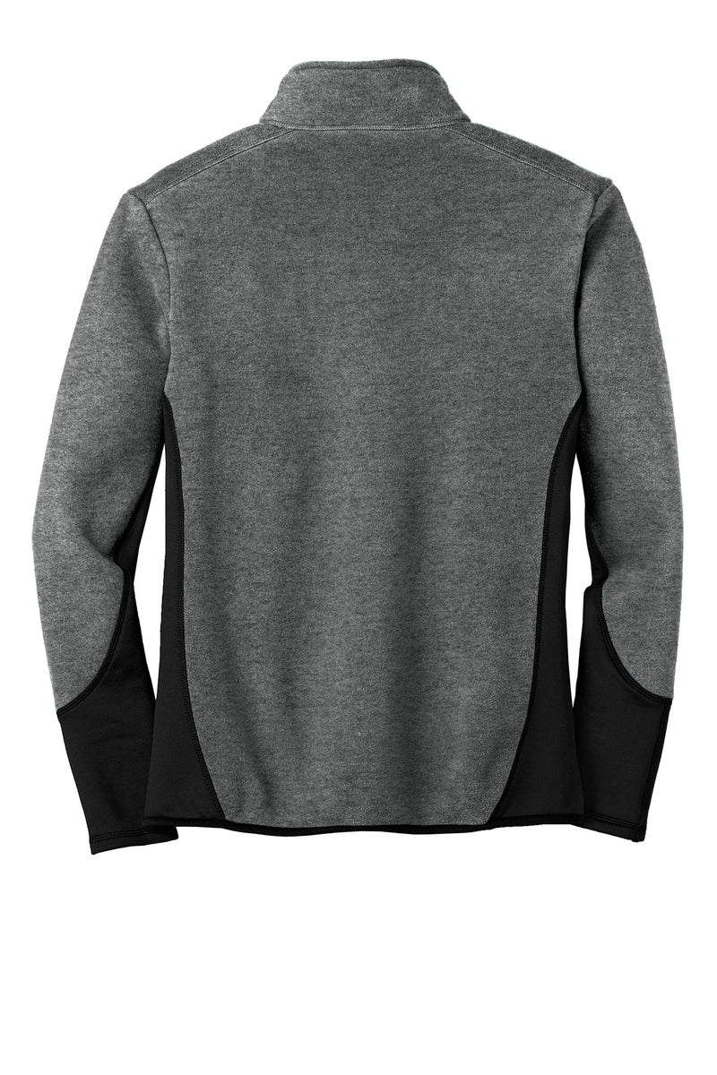 Port Authority R-Tek Pro Fleece Full-Zip Jacket - Charcoal Heather/ Black