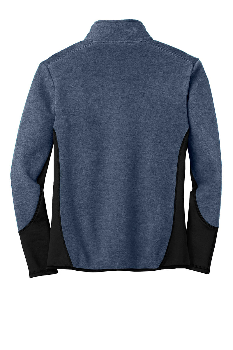 Port Authority R-Tek Pro Fleece Full-Zip Jacket - Navy Heather/ Black