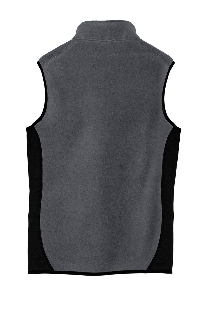 Port Authority R-Tek Pro Fleece Full-Zip Vest - Charcoal Heather/ Black