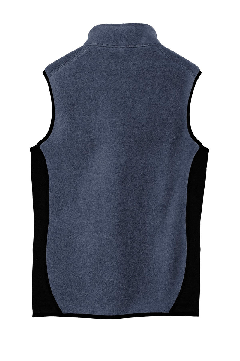 Port Authority R-Tek Pro Fleece Full-Zip Vest - Navy Heather/ Black