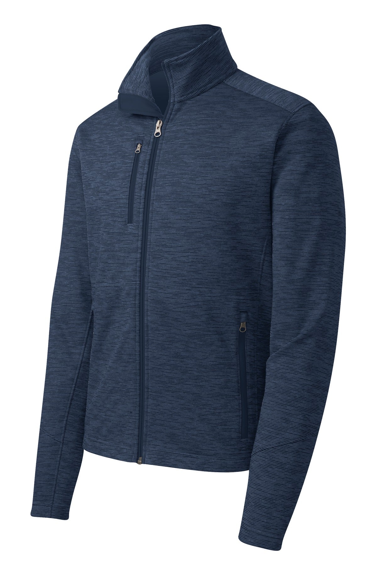 Port Authority Digi Stripe Fleece Jacket - Navy